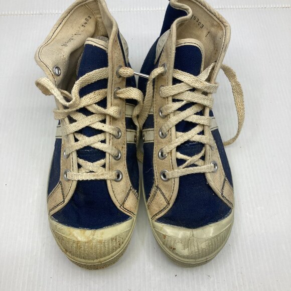 Vtg 1950s NEW DEADSTOCK running shoes converse style boy child sz 1 ? - Picture 3 of 6